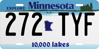 MN license plate 272TYF