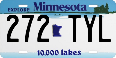 MN license plate 272TYL