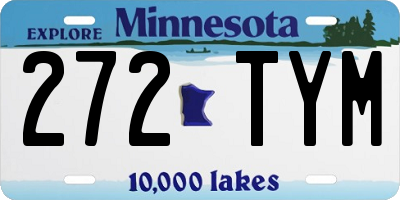 MN license plate 272TYM