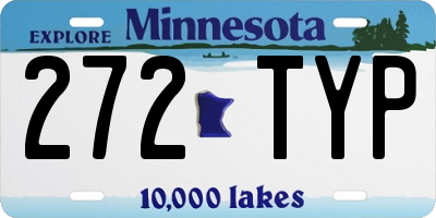 MN license plate 272TYP