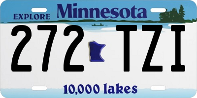 MN license plate 272TZI