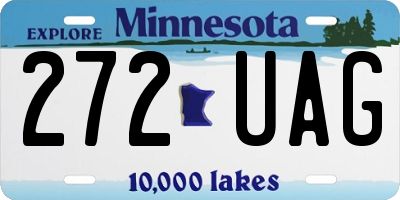 MN license plate 272UAG