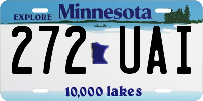 MN license plate 272UAI
