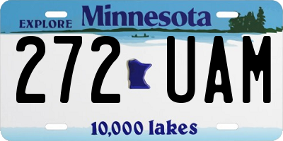 MN license plate 272UAM