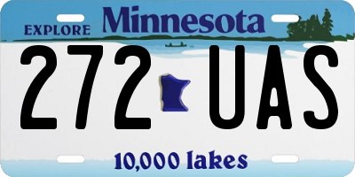 MN license plate 272UAS