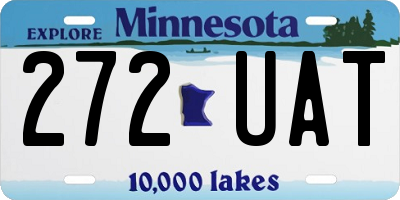 MN license plate 272UAT