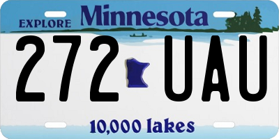 MN license plate 272UAU