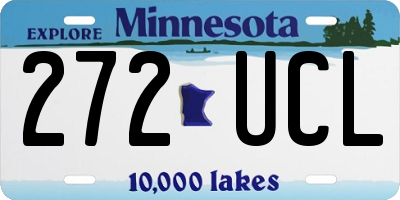 MN license plate 272UCL
