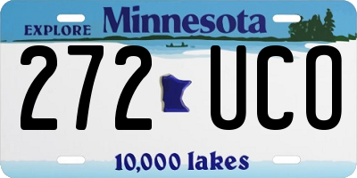 MN license plate 272UCO