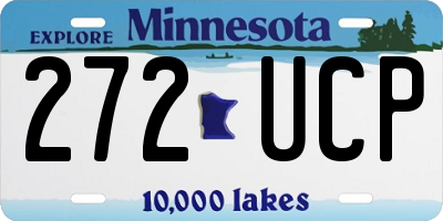 MN license plate 272UCP