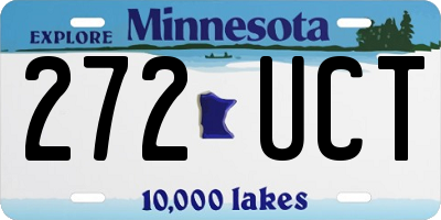MN license plate 272UCT