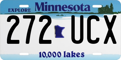 MN license plate 272UCX