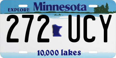 MN license plate 272UCY