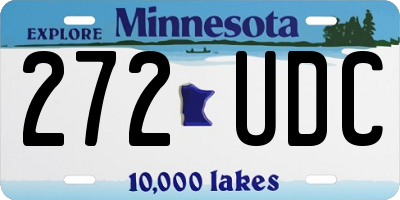 MN license plate 272UDC