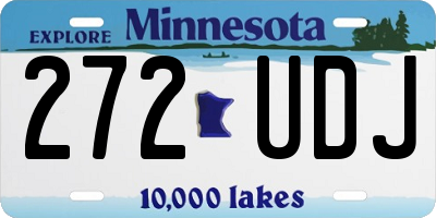 MN license plate 272UDJ