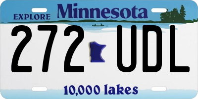 MN license plate 272UDL