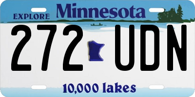 MN license plate 272UDN