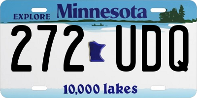 MN license plate 272UDQ