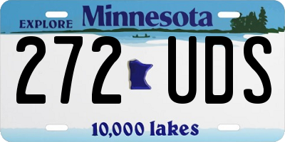 MN license plate 272UDS