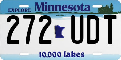 MN license plate 272UDT