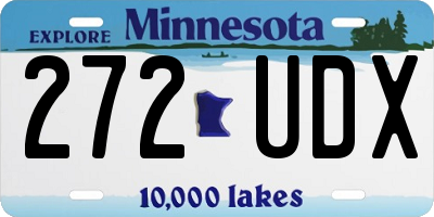 MN license plate 272UDX