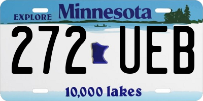 MN license plate 272UEB