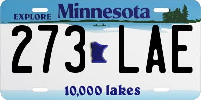 MN license plate 273LAE