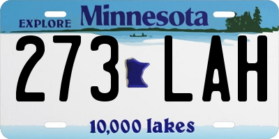 MN license plate 273LAH