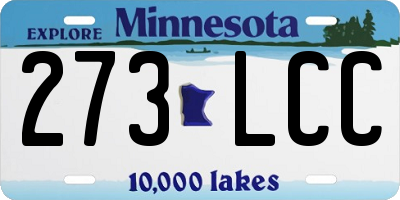 MN license plate 273LCC