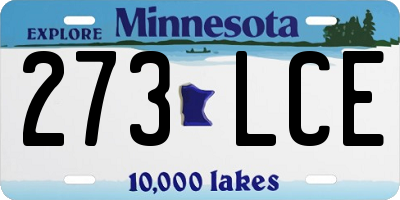 MN license plate 273LCE