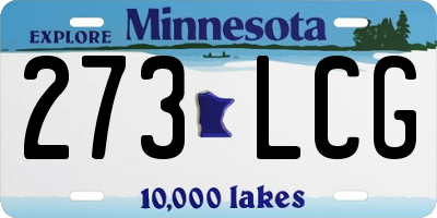 MN license plate 273LCG