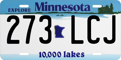 MN license plate 273LCJ