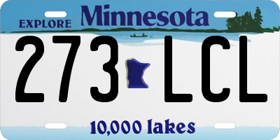 MN license plate 273LCL