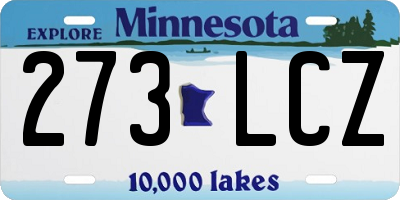 MN license plate 273LCZ