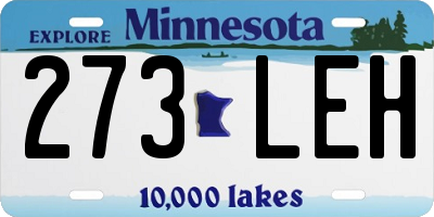 MN license plate 273LEH