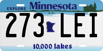 MN license plate 273LEI