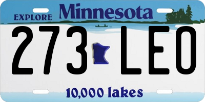 MN license plate 273LEO