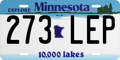 MN license plate 273LEP