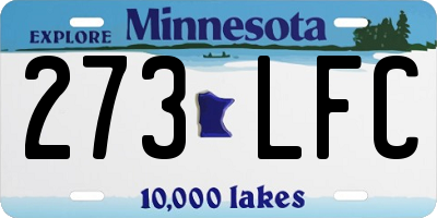 MN license plate 273LFC