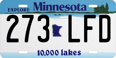 MN license plate 273LFD