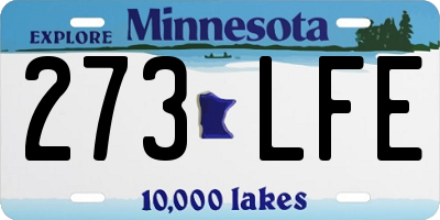 MN license plate 273LFE