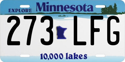 MN license plate 273LFG