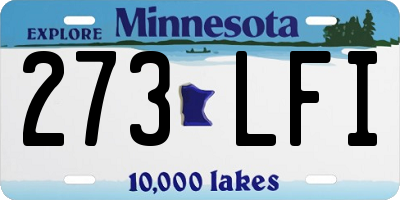 MN license plate 273LFI