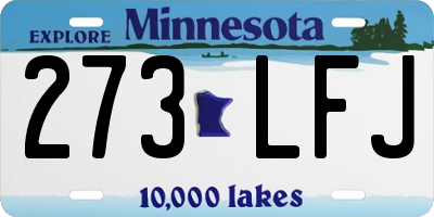MN license plate 273LFJ
