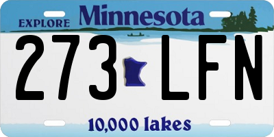 MN license plate 273LFN