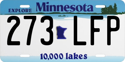MN license plate 273LFP
