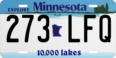 MN license plate 273LFQ
