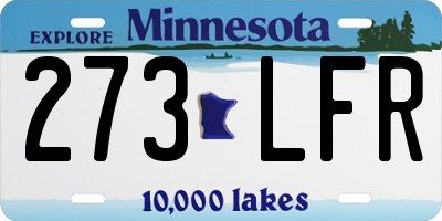 MN license plate 273LFR