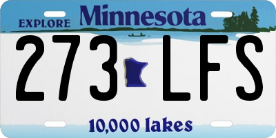 MN license plate 273LFS