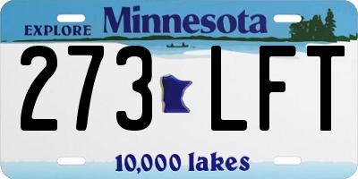 MN license plate 273LFT